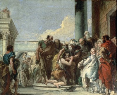 Den fortabte søns tilbagevenden, 1780 af Giovanni Battista Tiepolo